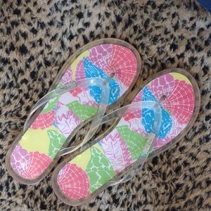 Lilly Pulitzer Jelly Flip Flops Sz. 7